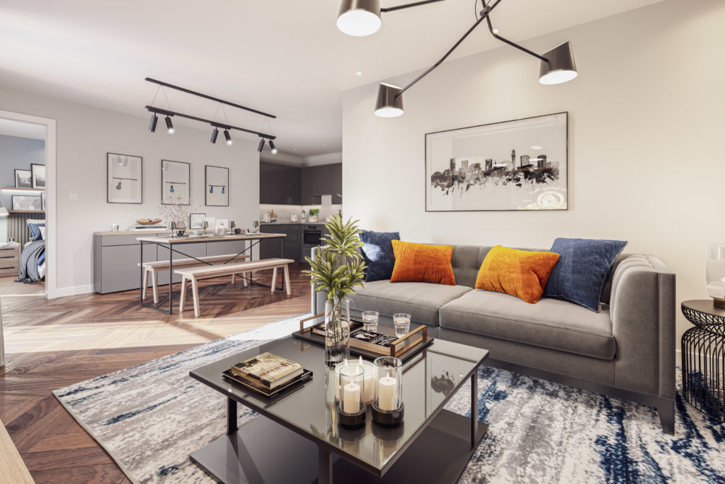 New Builds Birmingham | Park View | Living Room | Buy To Let Properties