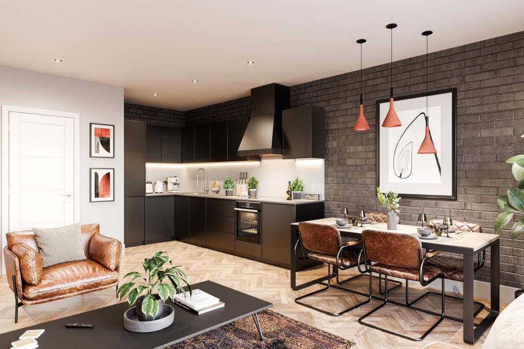 Furnished Kitchen - Derby Property investment - The Mill