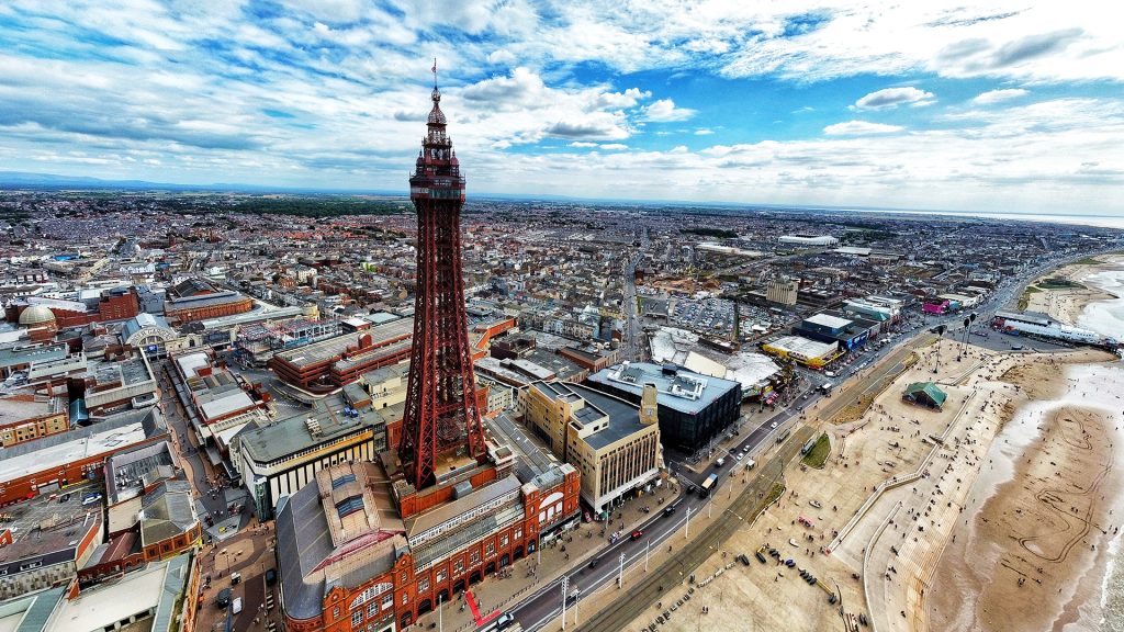 Blackpool beach - new development property